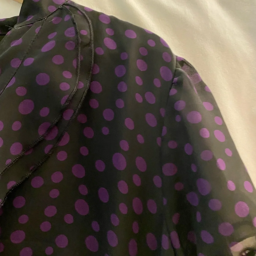 💜 Belted Polkadot Dress - Picture 7 of 14
